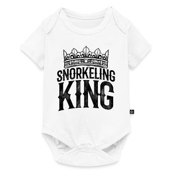 Snorkeling King Scuba Diver Diving Snorkeling Snor - Baby Premium Kurzarmbody - Weiß - Vorne