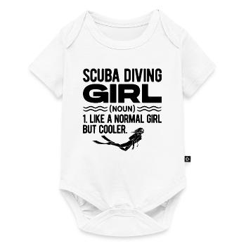 Snorkeling Girl Noun Definition Diver Scuba Diving - Baby Premium Kurzarmbody - Weiß - Vorne