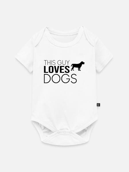 Typ Hund Spruch - Baby Premium Kurzarmbody - Weiß