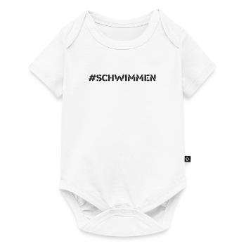 Schwimmen - #schwimmen - Baby Premium Kurzarmbody - Weiß - Vorne