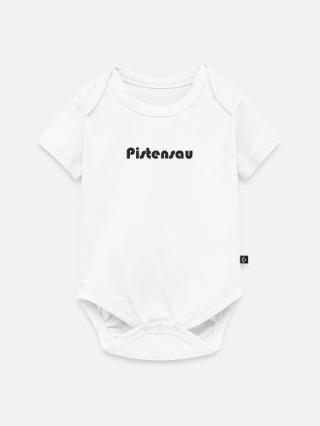 Snowboard - Pistensau - Baby Premium Kurzarmbody - Weiß