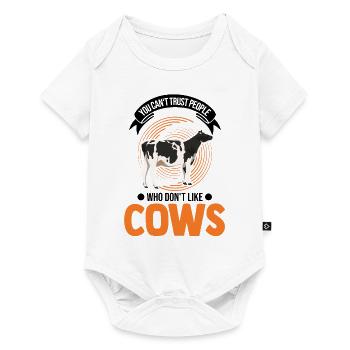 Cow Gift Farmer Cattle Breeder Vaches - Body à manches courtes Premium Bébé - blanc - Devant