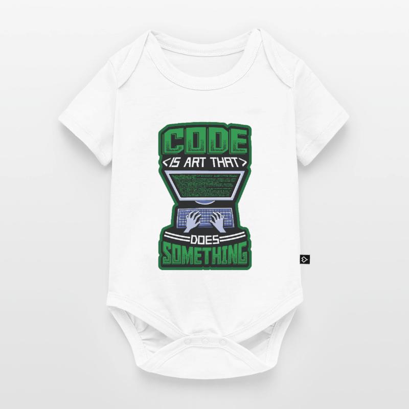 Code Ist Eine Kunst, Die Etwas Tut Programmierung Baby Premium Kurzarmbody