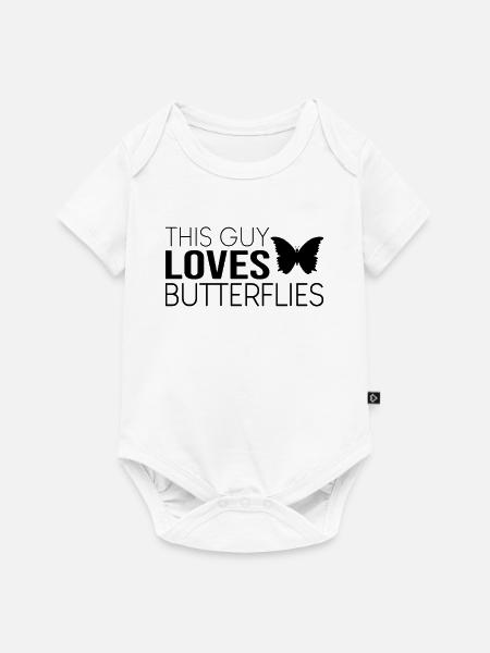 Typ Schmetterling Spruch - Baby Premium Kurzarmbody - Weiß