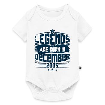 Legends Are Born In December 2005 - Body à manches courtes Premium Bébé - blanc - Devant