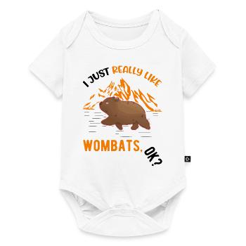 J’aime vraiment Wombats - Body à manches courtes Premium Bébé - blanc - Devant