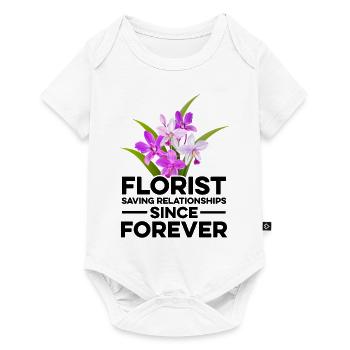 Florists Saving Relationships Since Forever Garden - Baby Premium Kurzarmbody - Weiß - Vorne