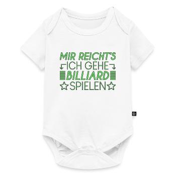 Billiard Spruch - Baby Premium Kurzarmbody - Weiß - Vorne