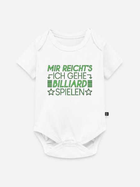 Billiard Spruch - Baby Premium Kurzarmbody - Weiß