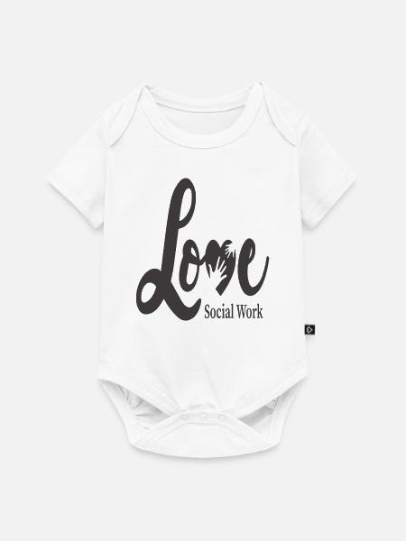 Liebe Soziale Arbeit - Baby Premium Kurzarmbody - Weiß