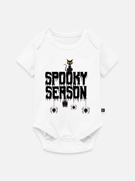 GRUSELIGE JAHRESZEIT . - Baby Premium Kurzarmbody - Weiß