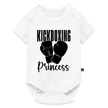 Kickboxing Princess Kickboxer Boxing Fight Fighter - Baby Premium short-sleeve bodysuit - white - Front