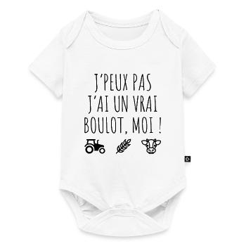 Agriculture , Agriculteur , Ferme , Paysan - Body à manches courtes Premium Bébé - blanc - Devant