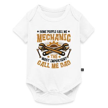 Mechanic The Most Important Call Me Dad - Baby Premium short-sleeve bodysuit - white - Front