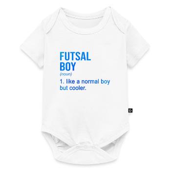 Futsal Boy Like A Normal Boy But Cooler Indoor Soc - Baby Premium Kurzarmbody - Weiß - Vorne