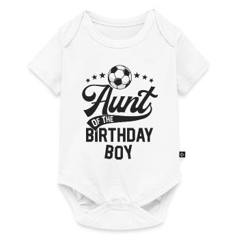 Aunt Of The Birthday Boy Soccer Themed Party - Baby Premium short-sleeve bodysuit - white - Front