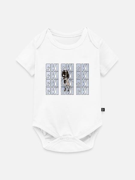 Ski - Baby Premium Kurzarmbody - Weiß
