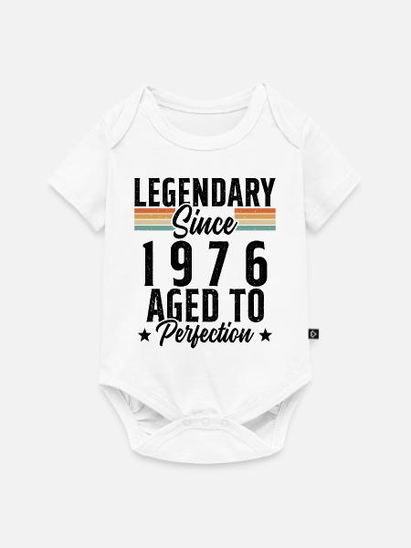 Legendär seit 1976 - Baby Premium Kurzarmbody - Weiß
