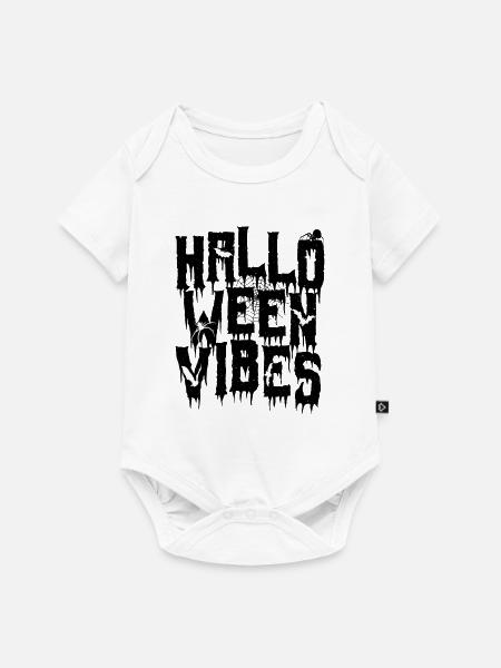 Grunge Halloween Vibes - Baby Premium Kurzarmbody - Weiß