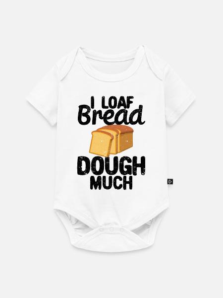Lustiger Brotbacken-Bäcker - Baby Premium Kurzarmbody - Weiß