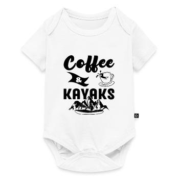 Coffee And Kayaks Kayaking Rowing Rower Canoe Padd - Baby Premium Kurzarmbody - Weiß - Vorne
