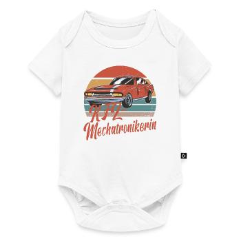 Kfz Mechatronikerinin Mama Mutter Auto Schrauber - Baby Premium Kurzarmbody - Weiß - Vorne