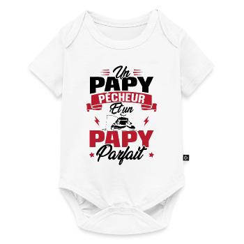 Un papy pêcheur est un papy parfait - Body à manches courtes Premium Bébé - blanc - Devant