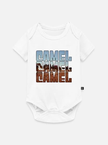 Kamel - Baby Premium Kurzarmbody - Weiß