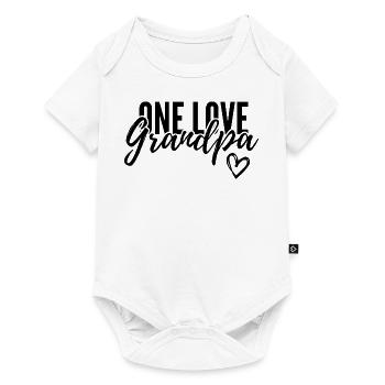 UN GRAND-PÈRE D’AMOUR. CADEAU DE GRAND-PÈRE - Body à manches courtes Premium Bébé - blanc - Devant
