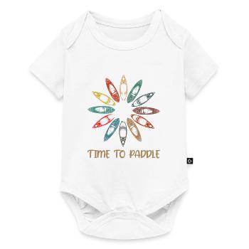 Time To Paddle Canoe Kayaking Rowing Rower Paddlin - Baby Premium Kurzarmbody - Weiß - Vorne
