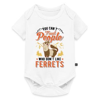 Amoureux du furet Cadeau furet - Body à manches courtes Premium Bébé - blanc - Devant