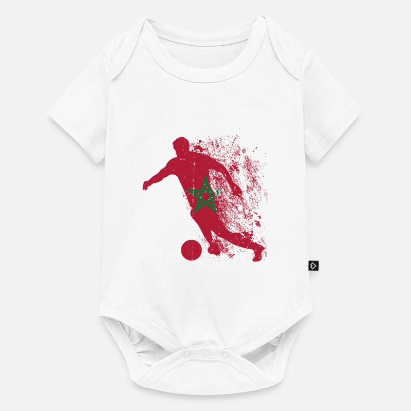 Équipe nationale du Maroc - Body à manches courtes Premium Bébé - blanc