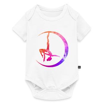 Retro Graphic Gymnast Gymnastics Acrobat Acrobatic - Baby Premium Kurzarmbody - Weiß - Vorne