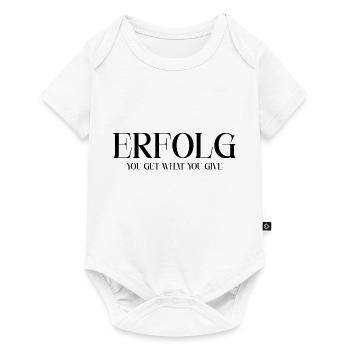 Erfolg Motivation - Baby Premium Kurzarmbody - Weiß - Vorne