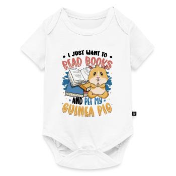 Bücherwurm Lesebücher, Meerschweinchen. - Baby Premium Kurzarmbody - Weiß - Vorne
