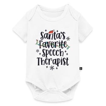 Cute Christmas Speech Therapist Language Therapy - Baby Premium short-sleeve bodysuit - white - Front