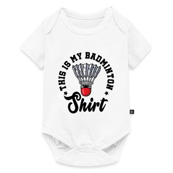 This Is My Badminton Shirt Badminton Player Shuttl - Baby Premium Kurzarmbody - Weiß - Vorne