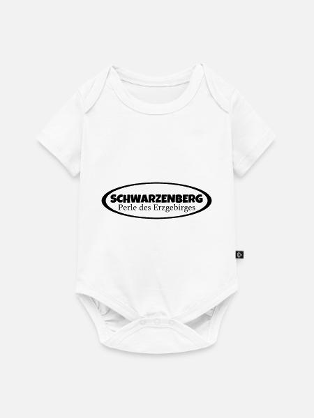 Perle des Erzgebirges - Baby Premium Kurzarmbody - Weiß