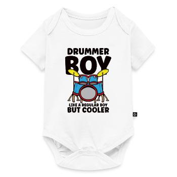 Batteur Batterie Musique Batterie Batterie - Body à manches courtes Premium Bébé - blanc - Devant