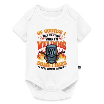 Welding Expert advice for welders - Baby Premium short-sleeve bodysuit - white - Front