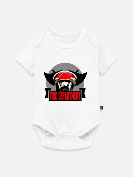 Feuerwehrhelm - Baby Premium Kurzarmbody - Weiß