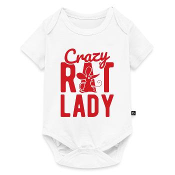 Nagetier Maus Ratte - Baby Premium Kurzarmbody - Weiß - Vorne