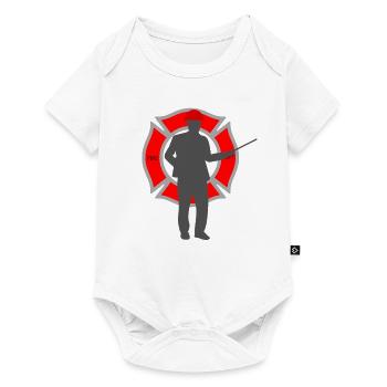 Feuerwehrmann - Baby Premium Kurzarmbody - Weiß - Vorne