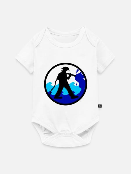 Feuerwehrmann - Baby Premium Kurzarmbody - Weiß