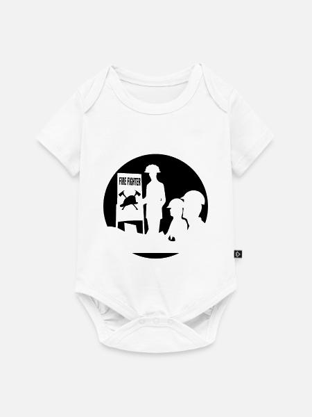 Feuerwehrmann - Baby Premium Kurzarmbody - Weiß