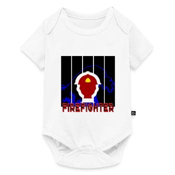 Feuerwehrmann - Baby Premium Kurzarmbody - Weiß - Vorne