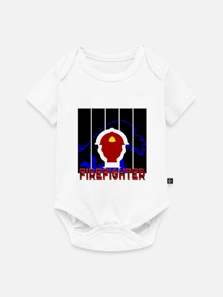 Feuerwehrmann - Baby Premium Kurzarmbody - Weiß