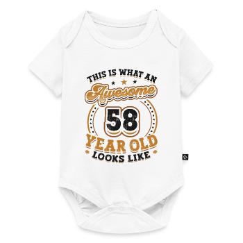 This is what a great 58-year-old looks like. - Baby Premium short-sleeve bodysuit - white - Front