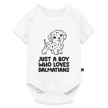 Chien dalmatien Juste un garçon qui aime les dalmatiens - Body à manches courtes Premium Bébé - blanc - Devant
