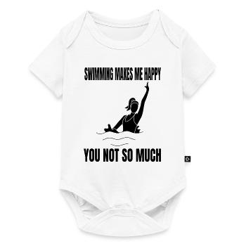 Swimmer Swimmers Swimming Club Woman Swimming - Baby Premium short-sleeve bodysuit - white - Front